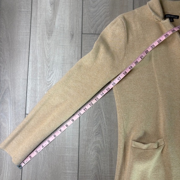 J. Crew Mercantile Tan Sweater Blazer Size Small 100% Cotton - Picture 7 of 8